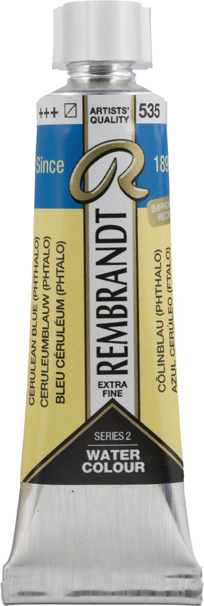 Rembrandt Water Colour Tube 10ml | Cerulean Blue (Phthalo) (535)